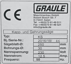 aktuelles Typenschild 